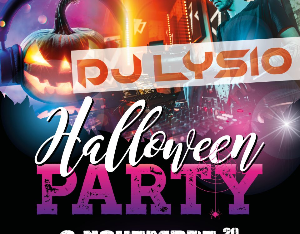 Affiche format A4 soirée DJ à Moutiers sous Chantemerle