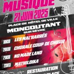 Affiche format A4 Fête de la musique à Moncoutant Sur Sèvre