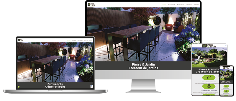 Création de site internet Pierre et Jardin